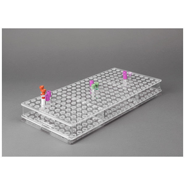 Blood Tube Carrier Rack, 2 1/2 in H, PETG