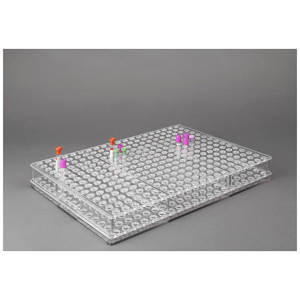 Blood Tube Carrier Rack, 2 1/2 in H, PETG