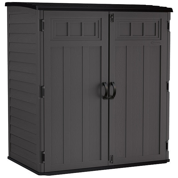 106 cu. ft. Multi-Wall Resin Plastic Storage Cabinet, Dark Gray
