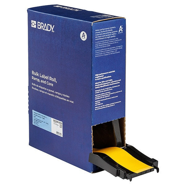 Label, Polyester, Color Yellow, 1 51/64