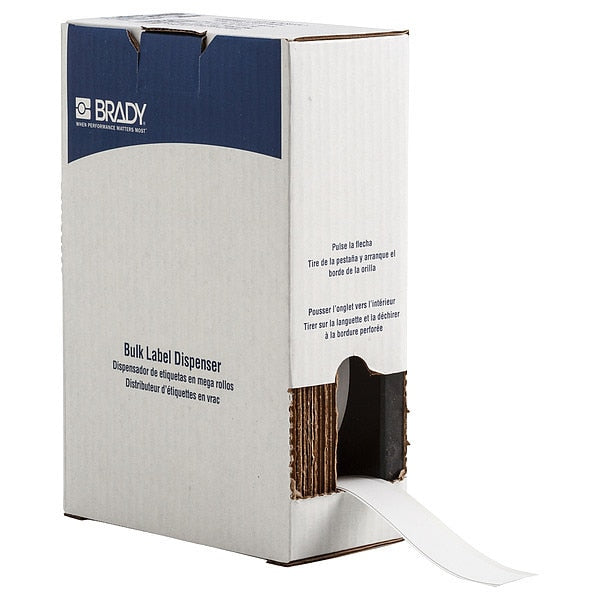 Label, 1 in W, Indoor, White