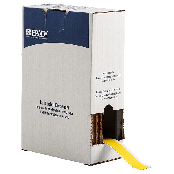 Label, 1 in W, Indoor, Yellow