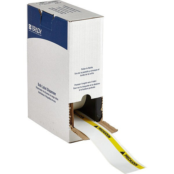 Label, Black/Yellow, 4 1/8
