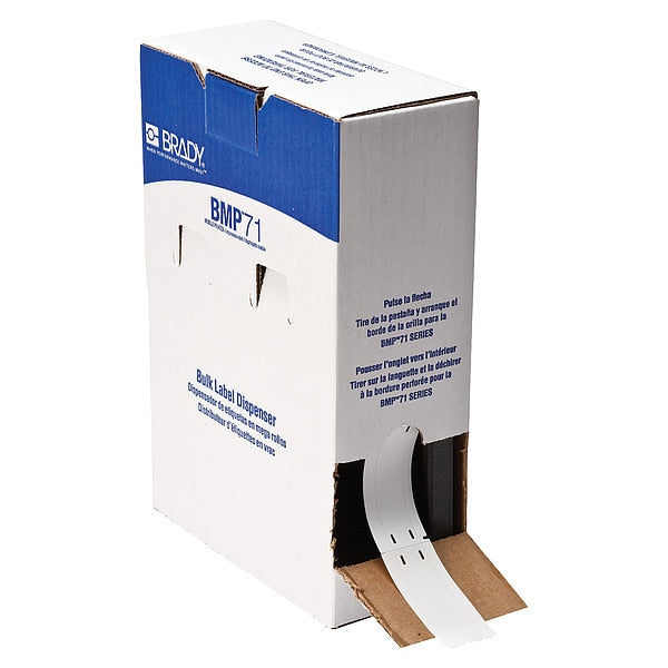 Tag, 49/64 in W, 3 in H, White