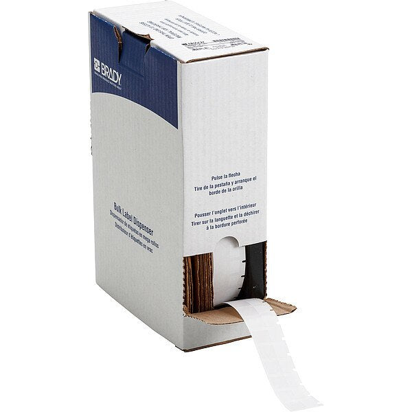 Label, 1/2 in W, Clear; White