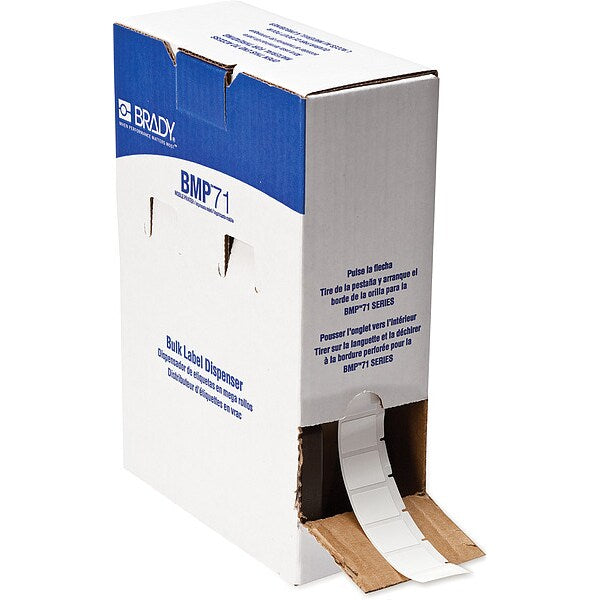 Label, 3/4 in W, White