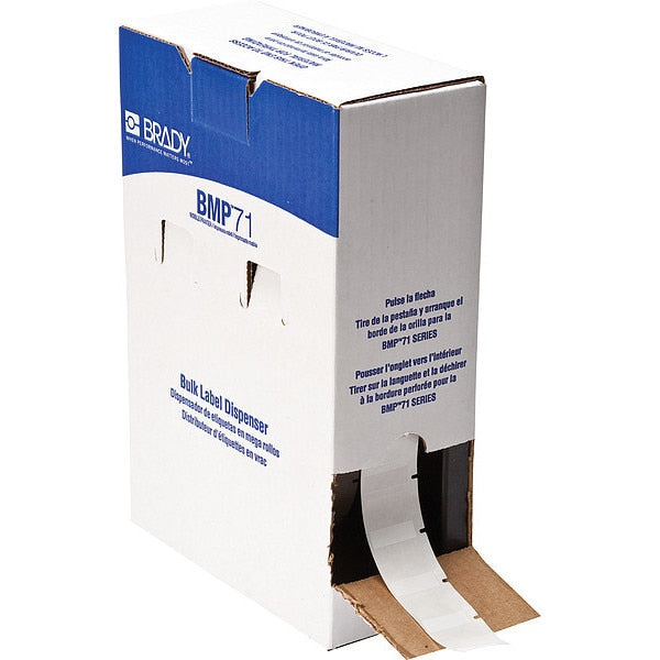 Label, 1 in W, White