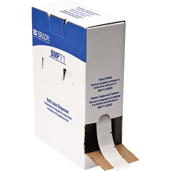 Label, 1 in W, Clear; White