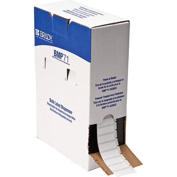 Label, 1/2 in W, White