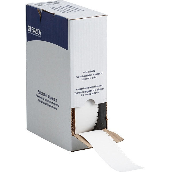 Tag, 1 15/16 in W, 3/8 in H, White
