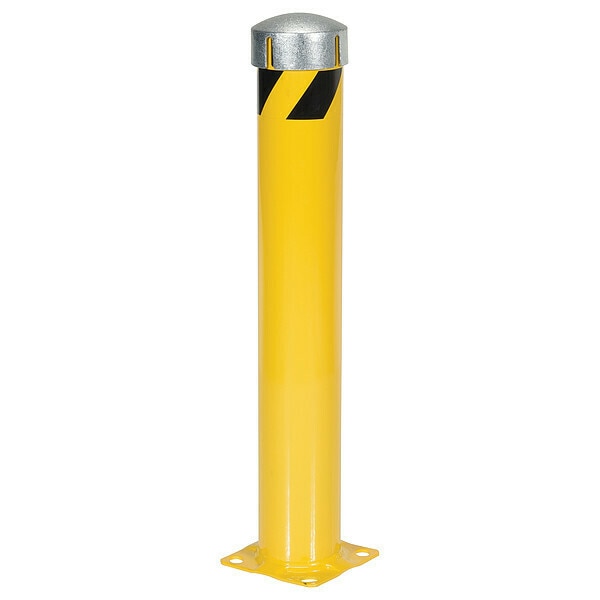 Bollard, 8 in. L, 36 in. H, 58 lb.