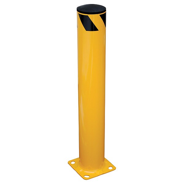 Bollard, 8 in. L, 36 in. H, 26 lb.