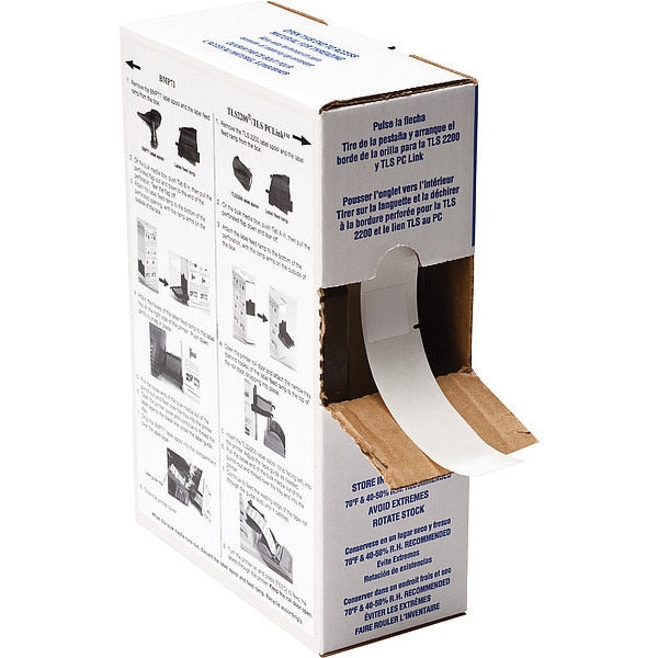 Label, 1 in W, Clear; White