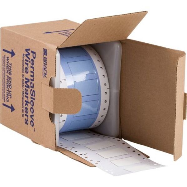 Write On White Wire Marker Sleeves, PermaSleeve(R) Polyolefin, PS-500-150-WT-S