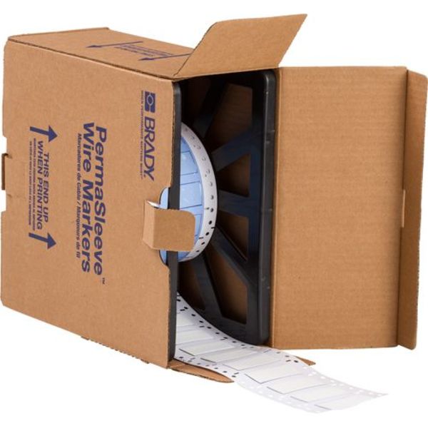 Wire Marking Sleeves, White, Labels/Roll: 500