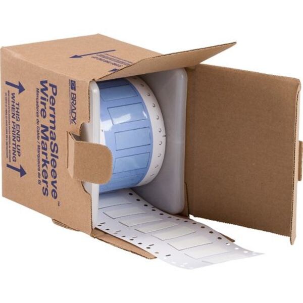 Write On White Wire Marker Sleeves, PermaSleeve(R) Polyolefin, PS-375-150-WT-S