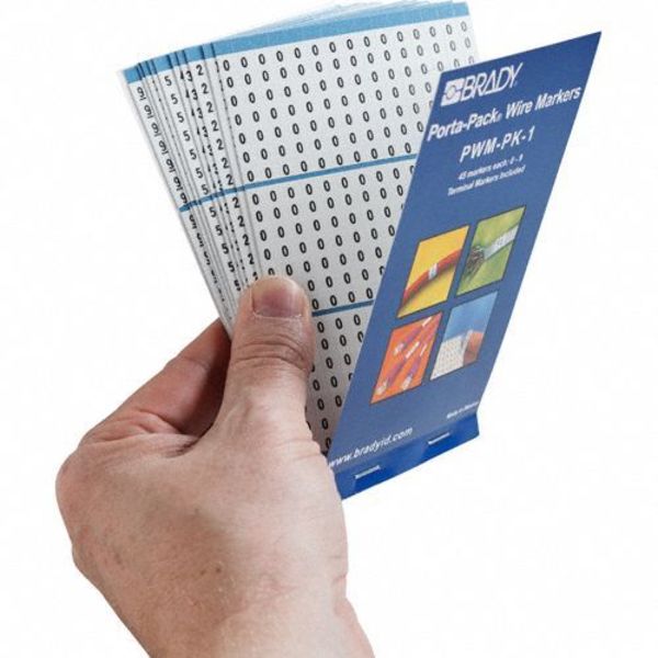 Wire Marker Book, Preprintd, Self-Adhesiv, PWM-PK-1