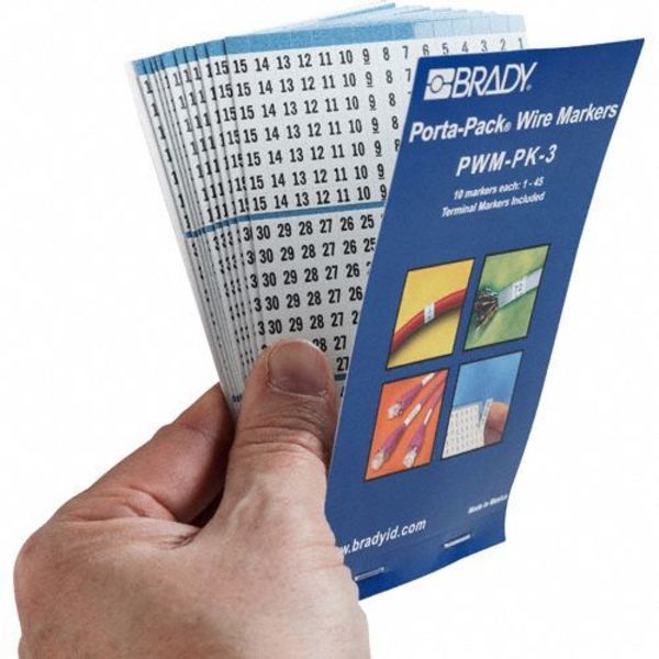 Wire Marker Book, Preprintd, Self-Adhesiv, PWM-PK-3