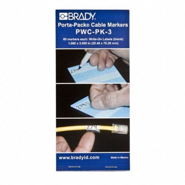 Wire Marker Book, Write-On, Self-Laminatng, PWC-PK-3