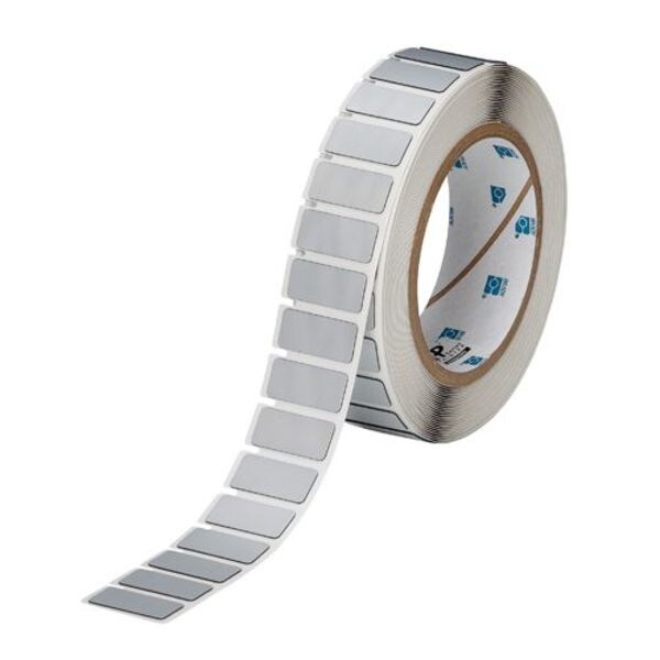 Label, Silver, Labels/Roll: 500