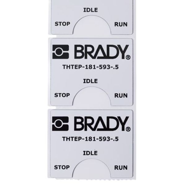 Thermal Transfer Label, White, Labels/Roll: 250