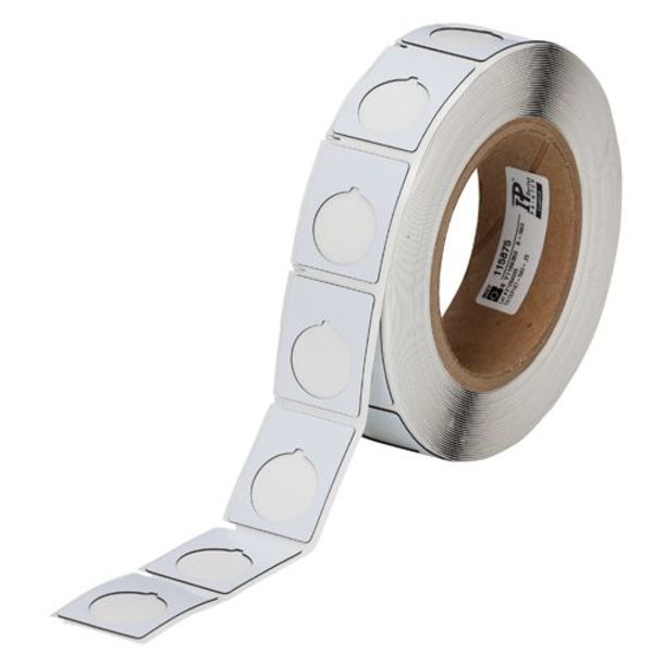 Thermal Transfer Label, White, Labels/Roll: 250