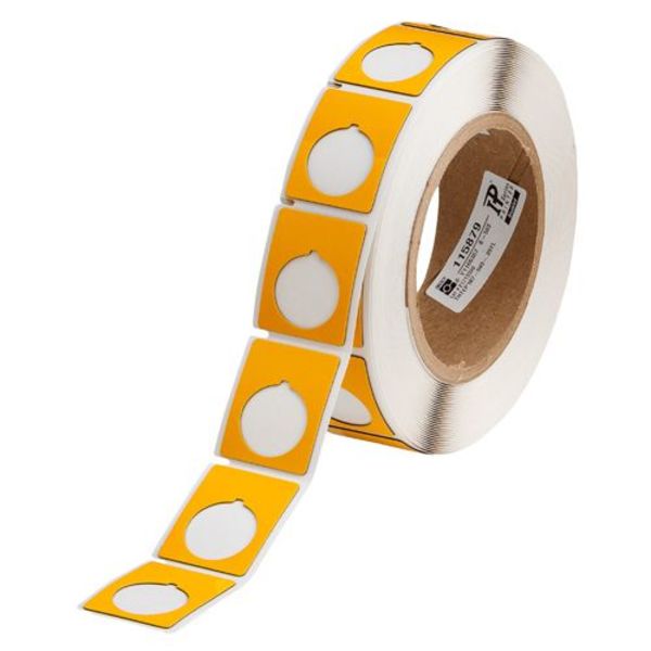 Thermal Transfer Label, Yellow, Labels/Roll: 250