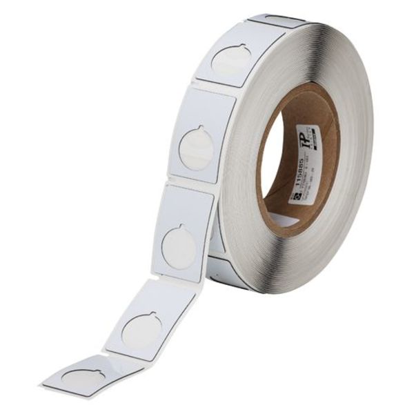 Thermal Transfer Label, White, Labels/Roll: 250