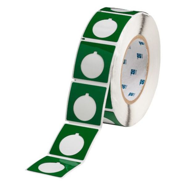 Thermal Transfer Label, Green, Labels/Roll: 250