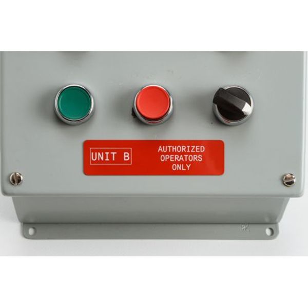 Thermal Transfer Label, Red, Labels/Roll: 250