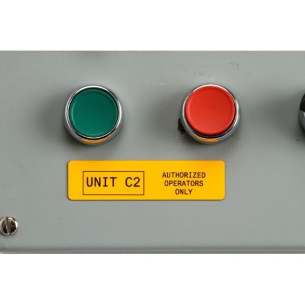 Thermal Transfer Label, Yellow, Labels/Roll: 250