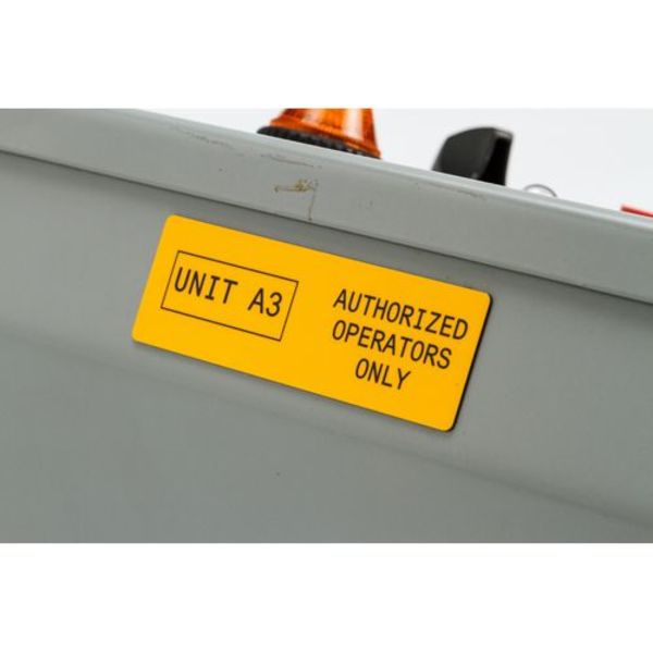 Thermal Transfer Label, Yellow, Labels/Roll: 250