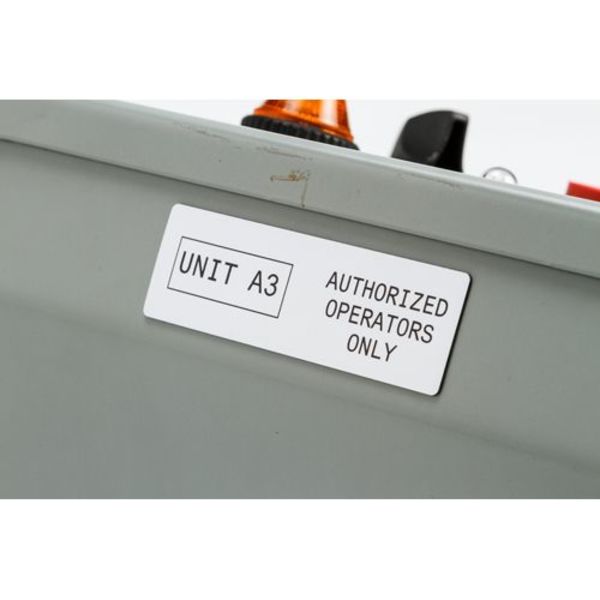 Thermal Transfer Label, White, Labels/Roll: 250