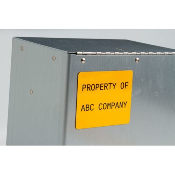 Thermal Transfer Label, Yellow, Labels/Roll: 250