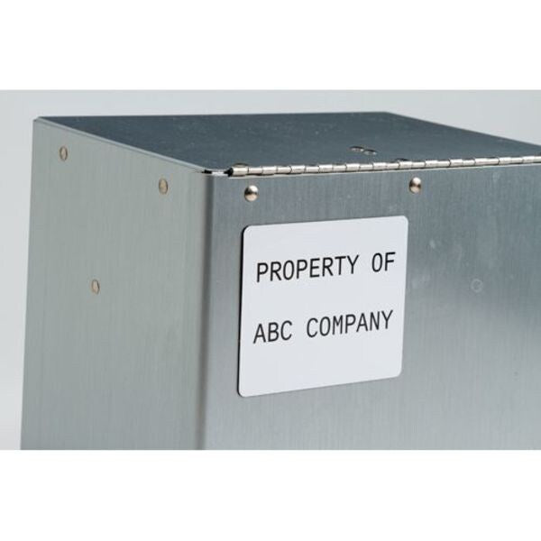 Thermal Transfer Label, White, Labels/Roll: 250