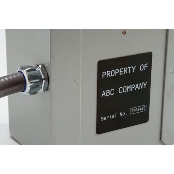Thermal Transfer Label, Black, Labels/Roll: 250