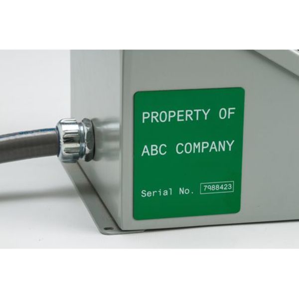 Thermal Transfer Label, Green, Labels/Roll: 250