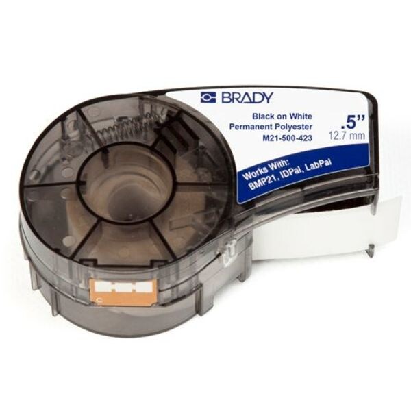 Label Cartridge, Black/White, 21 ft. L