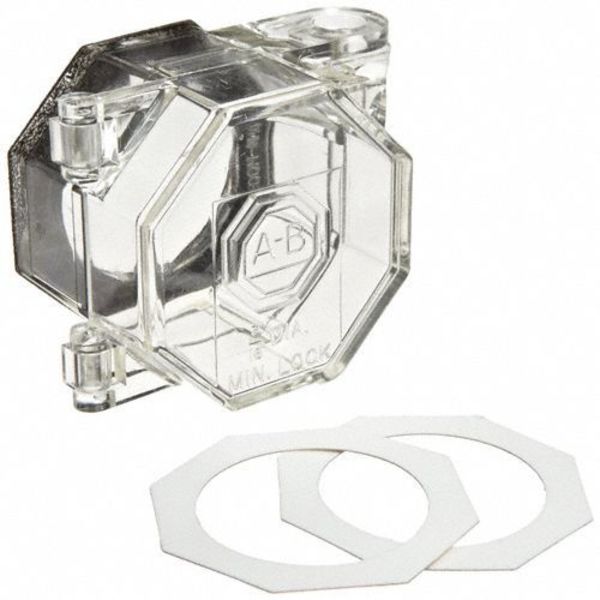 Push Button Lockout, Clear, 3/16 In Dia.