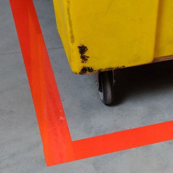 Floor Marking Tape, Roll, 3In W, 100 ft. L