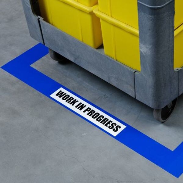 Floor Marking Tape, Roll, 4In W, 100 ft. L