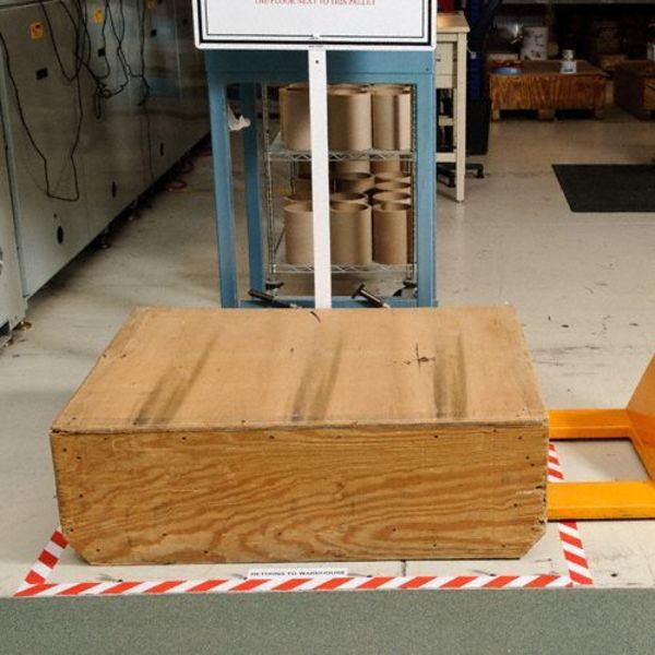 Floor Marking Tape, Roll, 4In W, 100 ft. L