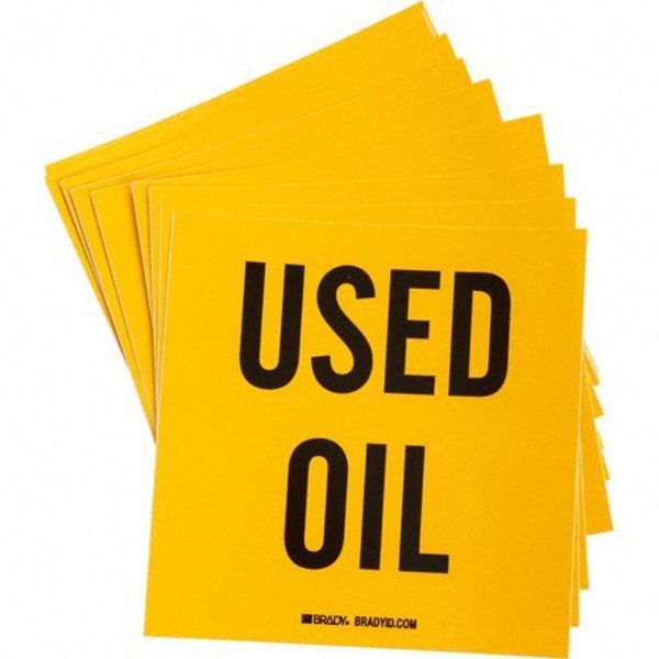 Drum Label, 6 In. H, 6 In. W, PK100, 121434