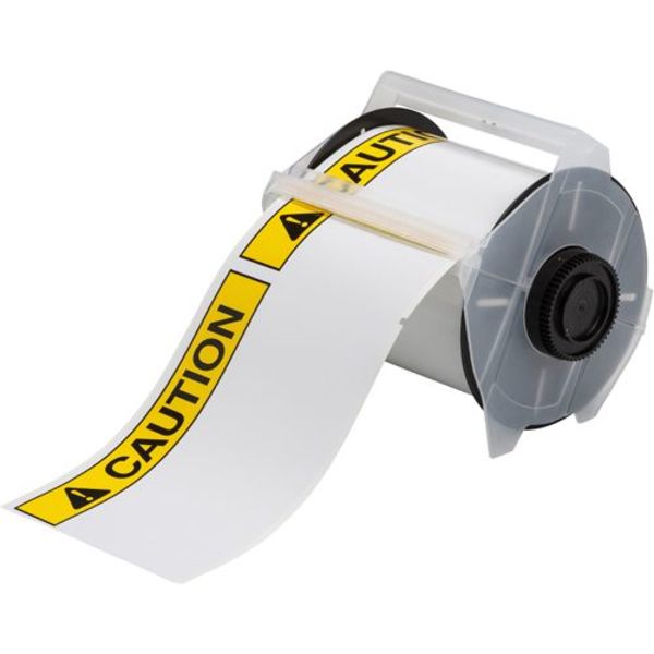 Thermal Transfer Label, Black/Yellow, Labels/Roll: 165