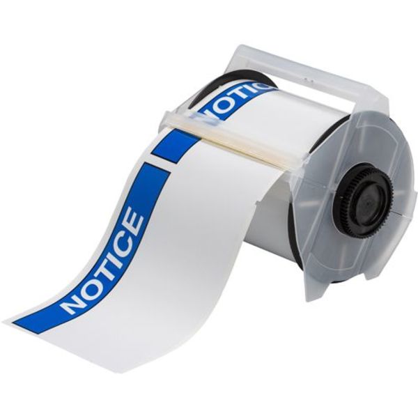 Thermal Transfer Label, White/Blue, Labels/Roll: 165