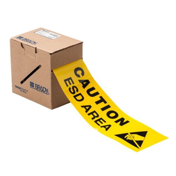 Floor Marking Tape, Square, 4 In.W, 100 ft.