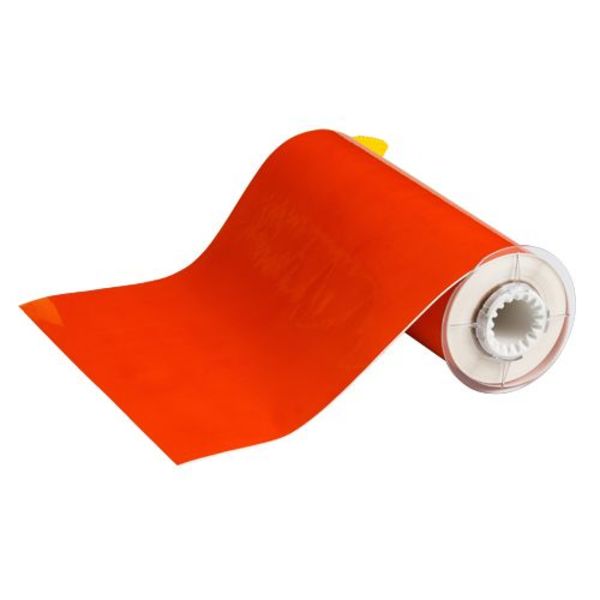 Label Tape Cartridge, Orange, Labels/Roll: Continuous