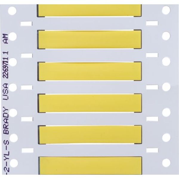 Write On Yellow Wire Marker Sleeves, PermaSleeve(R) Polyolefin, 3PS-187-2-YL-S