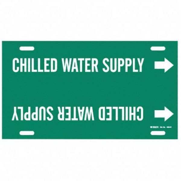 Pipe Mrkr, Chilled Water Supply, 8 to9-7/8