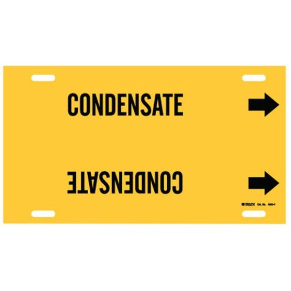 Pipe Marker, Condensate, Yel, 6 to 7-7/8 In